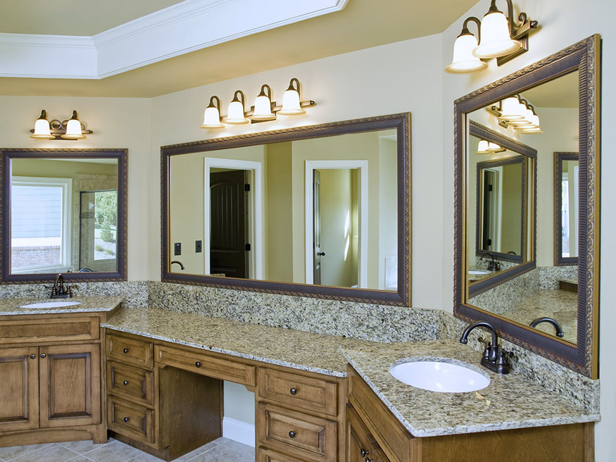 granite master bath